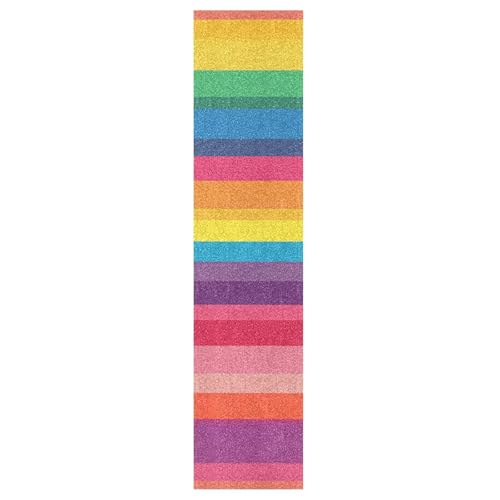 CEBUGI Horizontal Stripes Skateboard Grip Tape 33x9in Waterproof Tear-Proof Longboard Grip Tape Bubble Free Non-Slip Scooter Grip Tape for Girls Boys