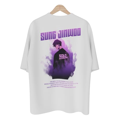 Image of STICKUP! Originals: Anime Solo Leveling Oversized Round Neck Pure Cotton T-Shirt