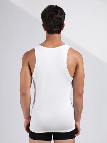 Image of Solid Cotton Sleeveless Vest