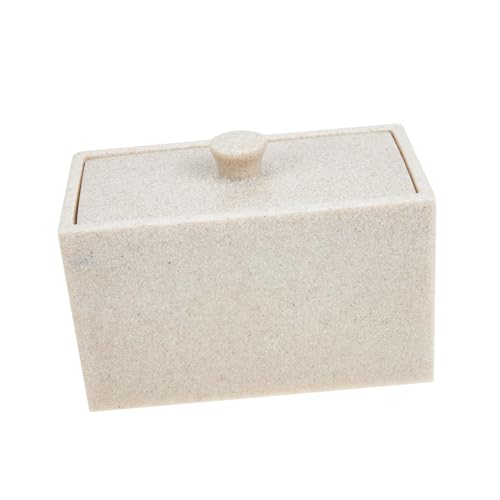 LIFKOME Caja Organizadora de Algodón y Bastoncillos Compartimentos con Divisor Extraíble Contenedor Resistente para Maquillaje y Accesorios de Tocador