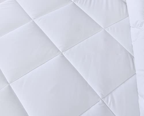 حشوة لحاف - ماستر بديل مقاس مزدوج 350 غرام لكل متر مربع مبطن لجميع المواسم ادراج البوليستر ابيض هوم تكستايل - من، -