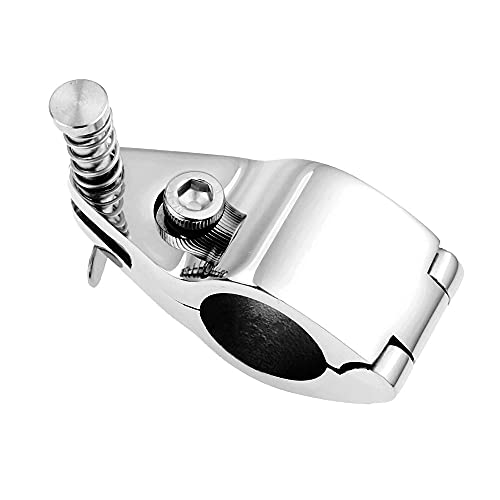 Redsnake Yacht Sailing Boat Railing Marine Grade 7/8" 22Mm Hinged Jaw Slide With Boat Pin & Cam Clamp Pipe Clamp Bimini Top Hardware (7/8" 22Cm X 1Pair) #TOP3