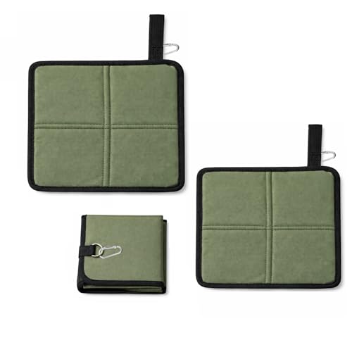 Piknik Kamp Balıkçılık Outdoor için Katlanır ve Taşınabilir Minder 34x36 CM 2 Adet AL5563 (Yeşil)