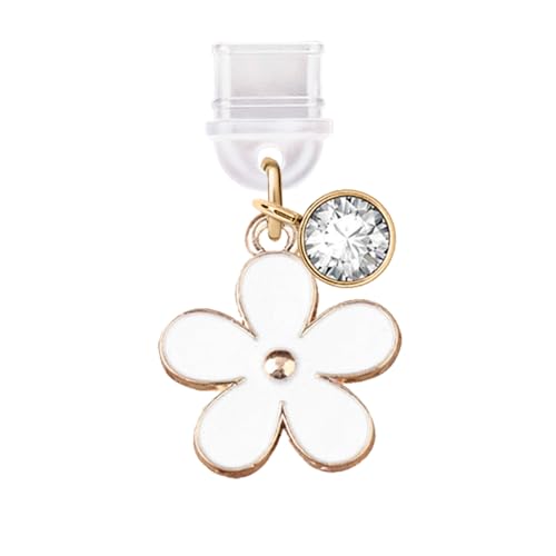 Elise & Fonda TP249 Type-C Usb Charging Port Anti Dust Plug Lily Flower Cell Phone Charm For Samsung/Huawei/Oneplus/Xiaomi/Oppo Android Phones  cover