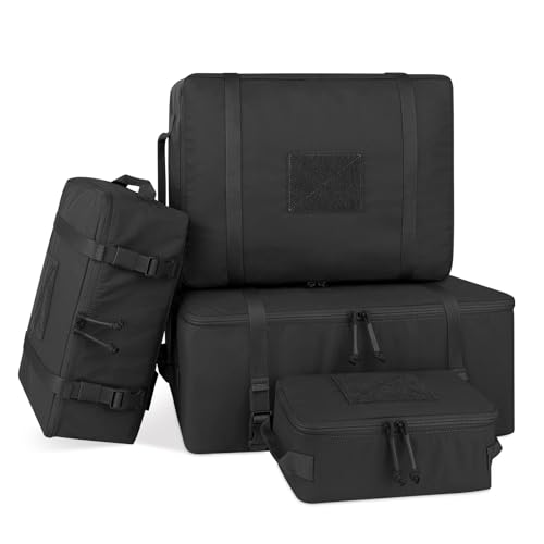 PETAC GEAR 4 PCS Tactical Modular Packing Cubes with Waterproof