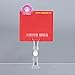 10pcs Clear Sign Clips Plastic Rotatable Double Clip Merchandise Sign Display Mini Clip Tag Holders for Business Cards Price Label Tag