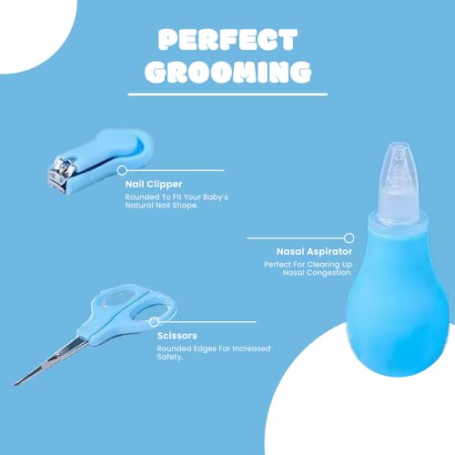 8 in 1 Baby Grooming Kit (Blue) - Image 5
