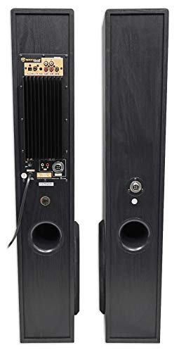 image for Rockville TM150B Black Home Theater System Tower Speakers 10