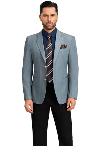 Mens Blazer Sports Coat Slim Fit 2 Button Business Suit Jackets Casual Lightweight Suit Blazer for Men Wedding Daily Party