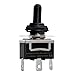 Baomain 1-Pack Waterproof Toggle Switch,ON-Off-ON SPDT 3-Pin 15V/250V AC,12mm mounting Hole,1/4