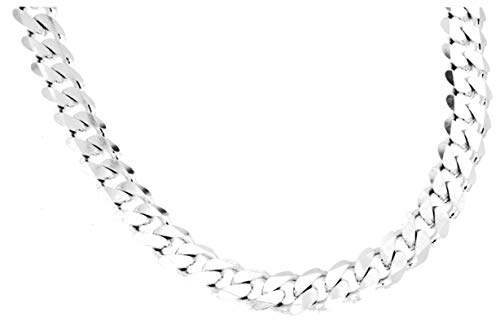 Chaîne gourmette italienne originale en argent 925 de 12 mm de large Longueur au choix Chaîne en argent pour femme et homme à partir de l'usine Tendenze Italy, Argent Cover