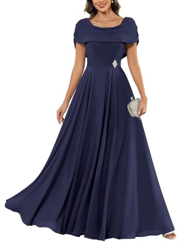 Robe de soirée en mousseline KIYNE robe longue formelle à manches