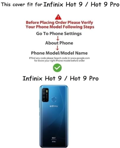 Image of COVERBLACK Soft Rubber Silicon Clear Back Cover Compatible Model for Infinix Hot 9 Pro - Transparent