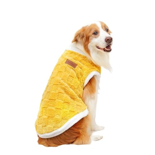 �y�b�g���� �H�~�R�[�g �|�[���[�t���[�X �g�����Z�[�^�[�x�X�g �S�[���f���w�A M�T�C�Y ��^�� �p�i(Yellow,8XL)