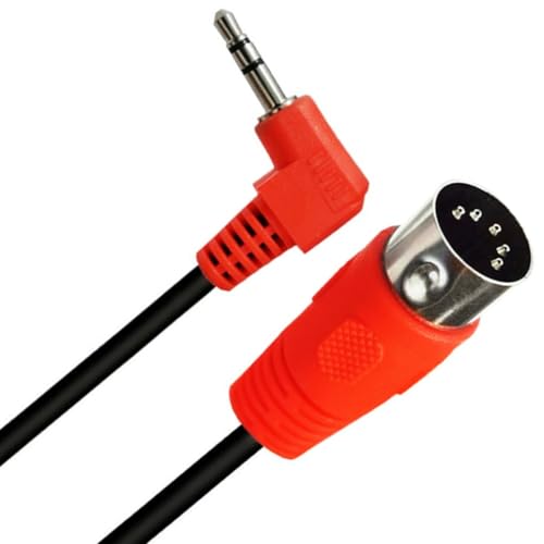Cable adaptador Jack 3.5mm a DIN 5PIN 1.5m ángulo 90° miniatura 6