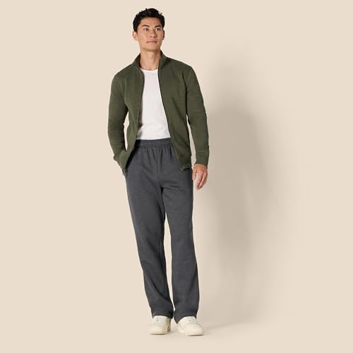 Amazon Essentials Men's Fleece Open Bottom Sweatpant (Available in Big & Tall)