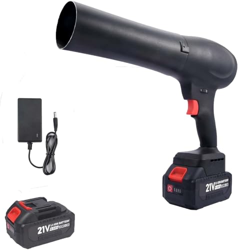 Souffleur de Turbo sans Fil avec 1 x 4000mAh Batterie, Souffleur de Feuilles sans Balais 130 000 TR/Min, Mini Ventilateur de Jet Électrique pour Feuilles,...