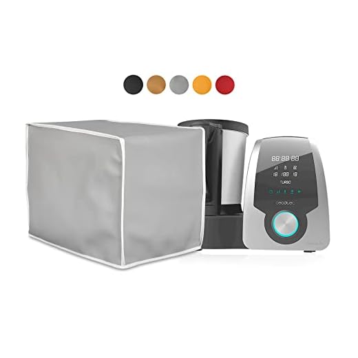 HOMELAY Funda protectora de calidad TOP compatible con Cecotec Mambo (Excepto Mambo Touch). Fabricación artesanal en España. Material Polipiel antimanchas, antibacterias. Cubierta en color Gris