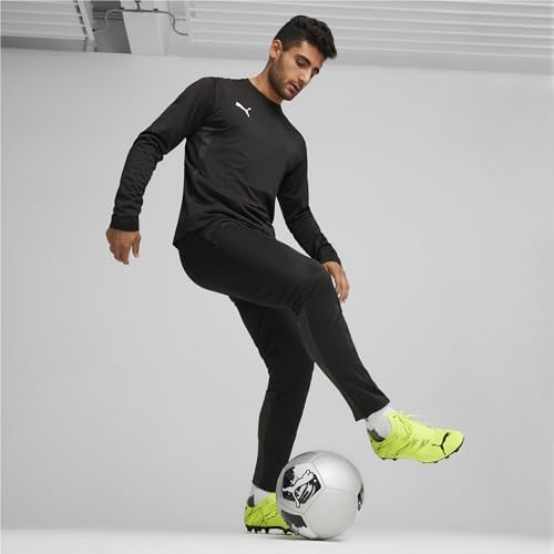 PUMA Men's ATTACANTO Firm Artifical Ground Sneaker, Electric Lime Black, 14 | Image 3