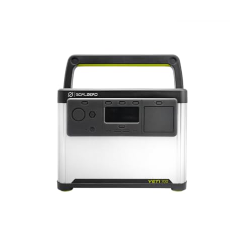 Image of Goal Zero Yeti Portable Power Station, Yeti 700 + Nomad 100, 677 Watt Hour LiFePO4 Battery, Water resistant & Dustproof Solar Generator For Outdoors, Camping, Tailgating, & Home