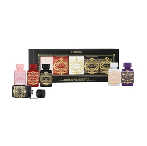 Lattafa Badee Al Oud Collection – Set de 5 Mini Perfumes de 5ml...
