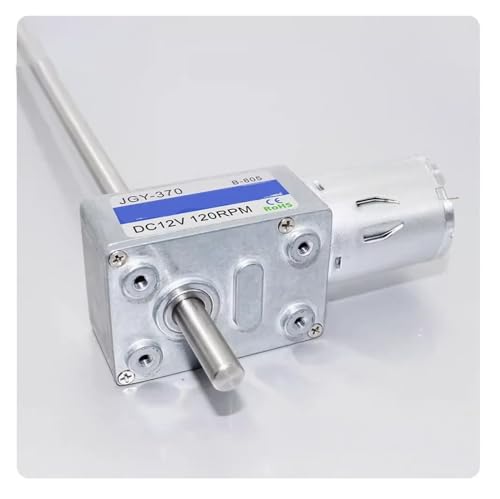 Moteur JGY-370 à vis sans fin : motoréducteur DC à axe long pour automatisme précis