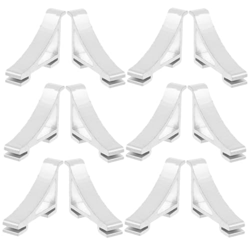 iplusmile 12Piezas Abrazaderas para Estante de Refrigerador Uds Clips de Metal para Soporte de Congelador Ganchos de Resistente y Duradero Instalación Clip para Estante