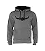 Produktbild ROCK-IT Apparel Kapuzenpullover Herren Kapuzensweater Urban Streetstyle Hoodie mit Kapuze und Fleece-Innenseite Premium Hoody S-5XL Farbe Ultimate Grau L