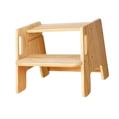 WeiLaiKeQi トイレ用便器 二層式木製ステップスツール 子供用 バスルーム トイレ用