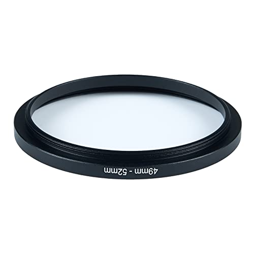 Image of 49mm to 52mm Step-Up Ring Filter Adapter for All Brands UV ND CPL Metal Ring Step-Up Rings Adapter Filter (49mm-52mm)