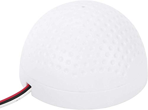 Image of ATEVON Round CCTV Microphone - Compact Surveillance Audio Pickup MIC for CCTV Camera Systems, Security DVR /NVR Setup - Pack of 1