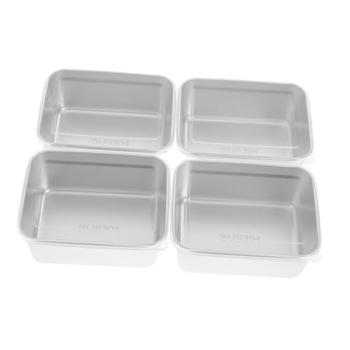 Gatuida 4 piezas Cajas Herméticas para Alimentos Apilables Resistentes Fugas para Refrigerador y Conservación de Frutas Recipientes Pequeños para Cocina y Picnic