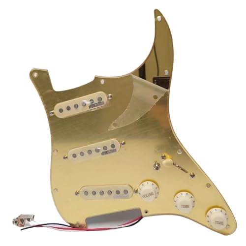 レギュラーピックガードピックアップ SSS ギター配線済みロードピックガードアルニコ 5 シングルコイルピックアップセット ST エレキギター交換部品(A)