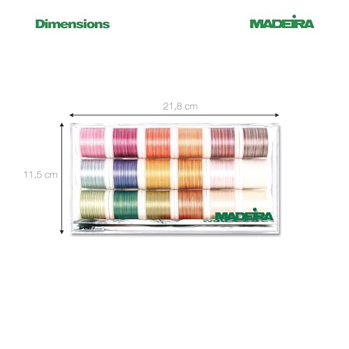 Madeira Cotona 50 Clear Box 18ct Thread Set Multi miniatura 3