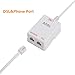Uvital in-Line DSL Filter Splitter, ADSL Splitter Filter, DSL Filter for Landline Phone, RJ11 6P2C Male to 2 Female Telephone DSL Modem, White (2PC)