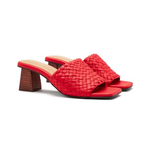 GIOSEPPO Sandalias Mules TACÓN Y Piel Trenzada Colrain