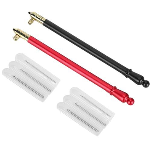 Jxngery Embroidery Crochet Hook Stainless Steel Handle French Tambour Beading Sequins Sewing Craft Tool