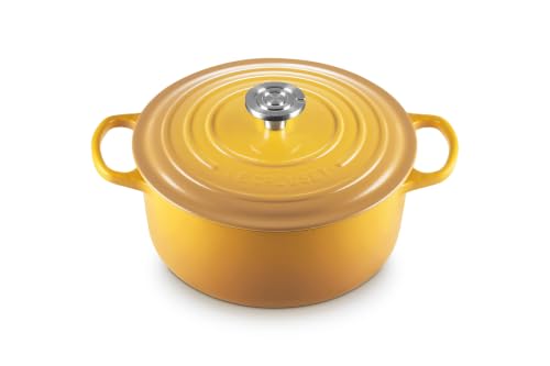 Image of Le Creuset Enameled Cast Iron Signature Round Dutch Oven, 5.5 qt., Nectar