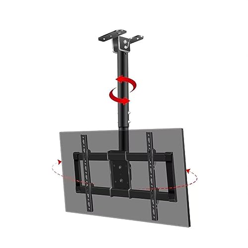 Soporte de Techo Ajustable for TV, Soporte Giratorio de 360 Grados for TV LCD, Compatible con televisores de 37 a 85 Pulgadas, VESA máx. 600 x 400 mm, con Capacidad de Carga de 176 LB.