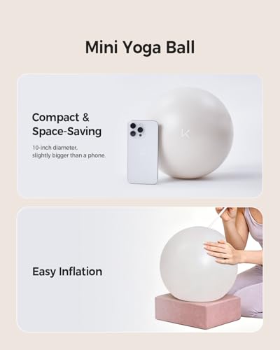 Image of KEEP Exercise Ball Anti-Burst - Thickened Yoga Ball Pilates Ball for Physical Therapy, Fitness Ball for Workout, Core Strength and Physical Therapy