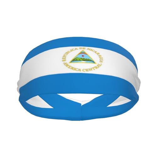 Image of Cute Flag Headbands Women Men Flag Sweatband Sports Headband for Running, Cycling, Yoga Gym, Working Out