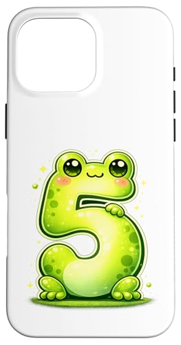 I'm 5 Cute Frog Kids 5�� �a�����p�[�e�B�[ �X�}�z�P�[�X iPhone 16 Pro Max �p