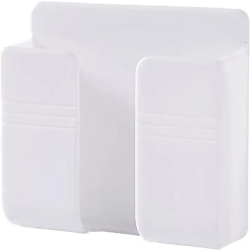 Suporte Autoadesivo de Parede para Celular, Fixação sem Furos, Plástico Resistente