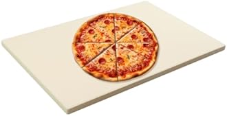 24'' Large Pizza Stone Baking Stone Cordierite Bread Stone for Oven Grill, Thermal Shock Resistant, Ideal for Baking Different Sizes of Pizzas or Bread 24’‘x17 3/4''