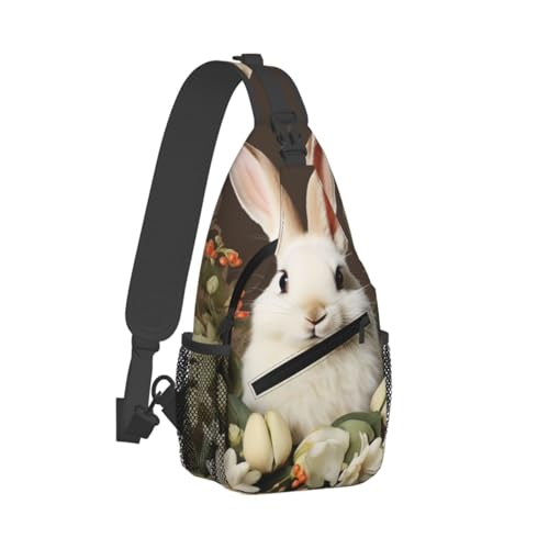 Bolso Pequeño Tipo Sling para Senderismo Unisex Negro
