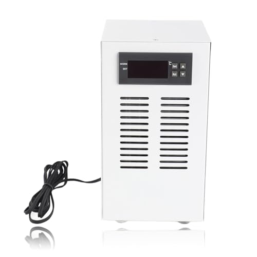 Dpofirs Enfriador de Acuario de 72 W para Pecera, Enfriador de Acuario de 1-3 L/min, Enfriador de Pecera, Enfriador de Agua Hidropónico, de Refrigeración para Tanques de Agua, Peceras,