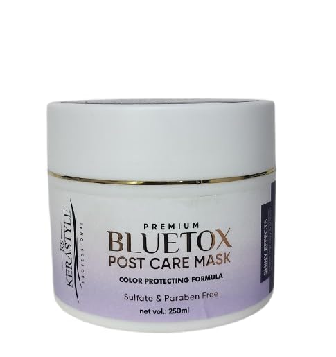 Bluetox Post Care Hair Mask 250ml | Professional Sulfate & Paraben Free Hair Mask | Color Care Formula | Smooth, Soft & Shiny Hair | Daily Care for Dry, Frizzy & Chemically Treated Hair-image-0