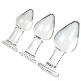 FUJIEYU Classico mini cristallo manuale strumento di massaggio con base rotonda in vetro attrezzature per il massaggio,Clear/set