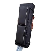 Excellence Protection: The Electric Piano Gig Bag is designed with full padding to safeguard your instrument from bumps and scratches during transport. Our Full Padded Keyboard Gig Bag ensures your electric piano stays protected at all times Convenie...