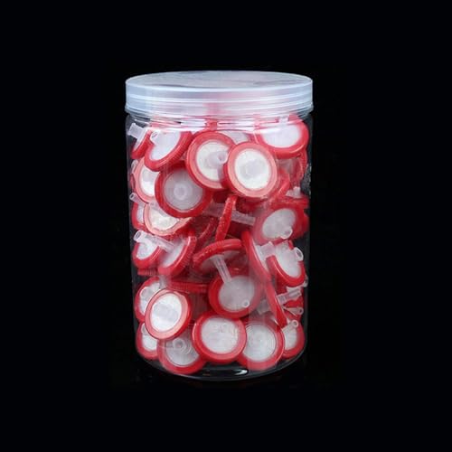Image of Syringe Filters Hydrophobic PTFE Membrane 100pcs /Barrel, 0.45μm Pore Size,13mm Disc Diameter,HPLC and GC Needle Filter, Non-Sterile, High Throughput Lab Filtration